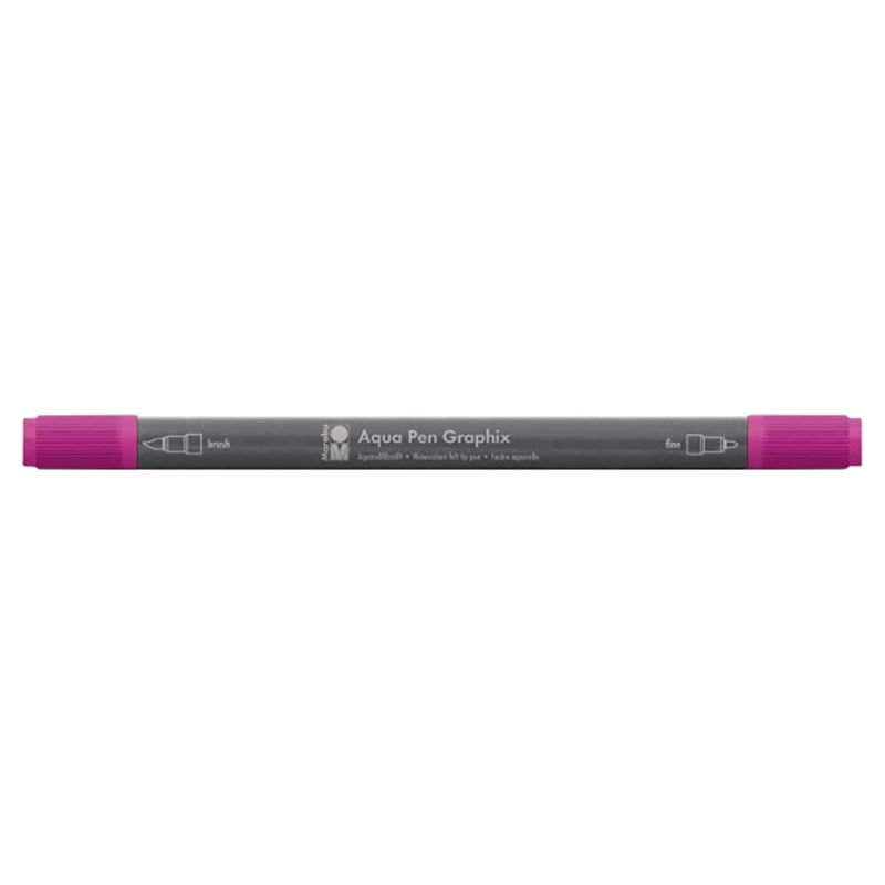 Marabu Aqua Pen Graphix, Raspberry 131 - Al Masam Stationery LLC Main image