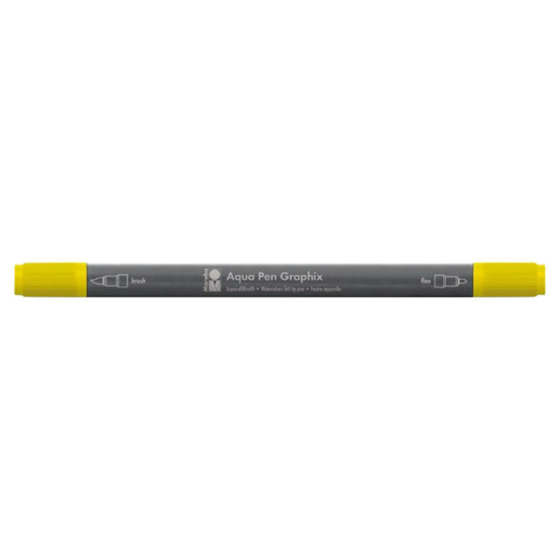 Marabu Aqua Pen Graphix, Yellow 019 - Al Masam Stationery LLC Main image