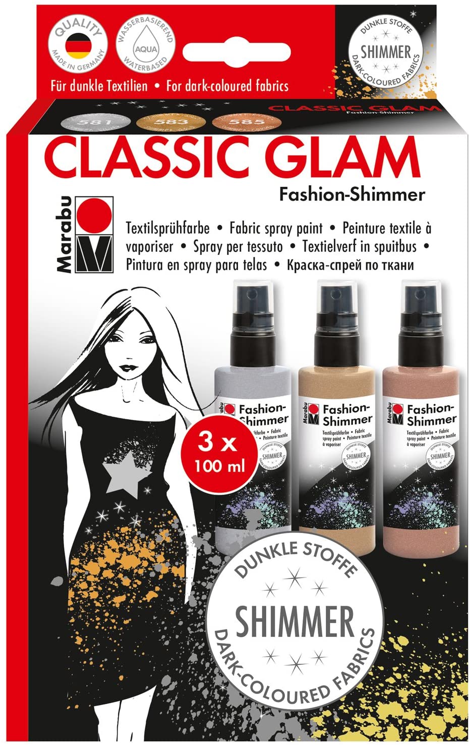 FASHION SHIMMER 3X100 ML PASTEL - Al Masam Stationery LLC