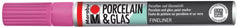 Marabu Porcelain & Glas Painter, 033 Rose Pink, 0.8 Mm - Al Masam Stationery LLC