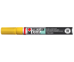 Marabu Porcelain & Glas Painter, 220 Sunshine Yellow, 1 - 2 Mm - Al Masam Stationery LLC