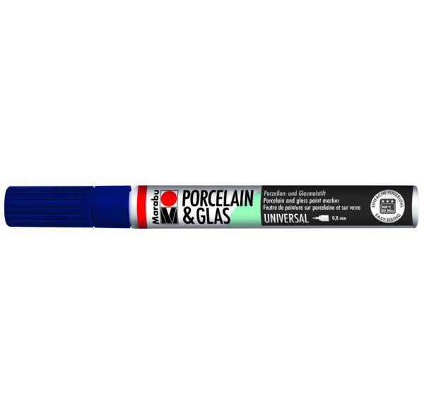 Marabu Porcelain & Glas Painter, 293 Night Blue, 0.8Mm - Al Masam Stationery LLC