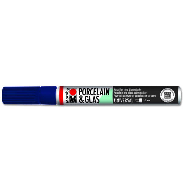 Marabu Porcelain & Glas Painter, 293 Night Blue, 1 - 2 Mm - Al Masam Stationery LLC