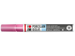 Marabu Porcelain & Glas Painter, 733 Metallic-Rosa, 1 - 2 Mm - Al Masam Stationery LLC
