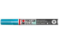 Marabu Porcelain & Glas Painter, 792 Metallic-Petrol, 1 - 2 Mm - Al Masam Stationery LLC