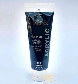 Marie's Fine ACRYLIC BLACK 75ml - Al Masam Stationery LLC Main image
