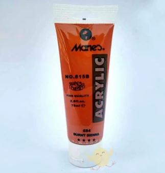 Marie's Fine ACRYLIC BURNT SIENNA 75ml - Al Masam Stationery LLC Main image