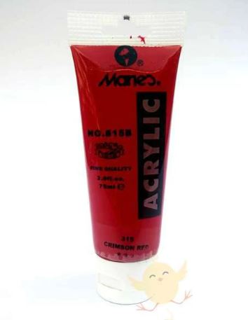 Marie's Fine ACRYLIC CRIMSON RED 75ml - Al Masam Stationery LLC Main image