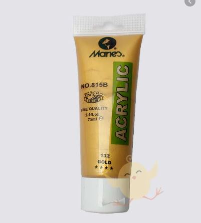 Marie's Fine ACRYLIC GOLD 75ml - Al Masam Stationery LLC Main image