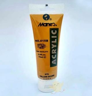 Marie's Fine ACRYLIC YELLOW OCHRE 75ml - Al Masam Stationery LLC Main image