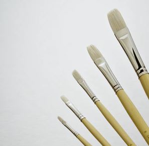 Marie's Oil Color Brush Bristle Pack 1-12 Flat Secondary image