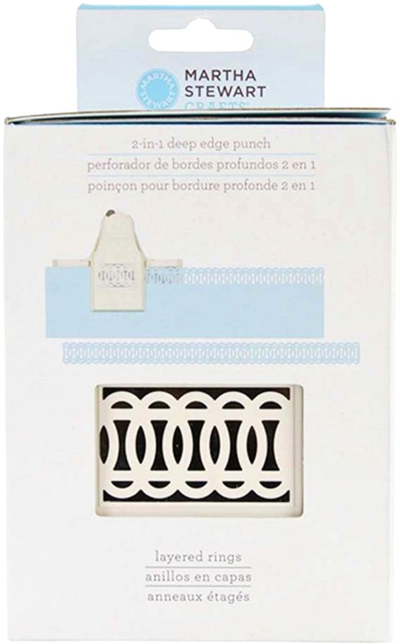 Martha Stewart 2 In 1 Deep Edge Punch Layered Rings - Al Masam Stationery LLC Main image