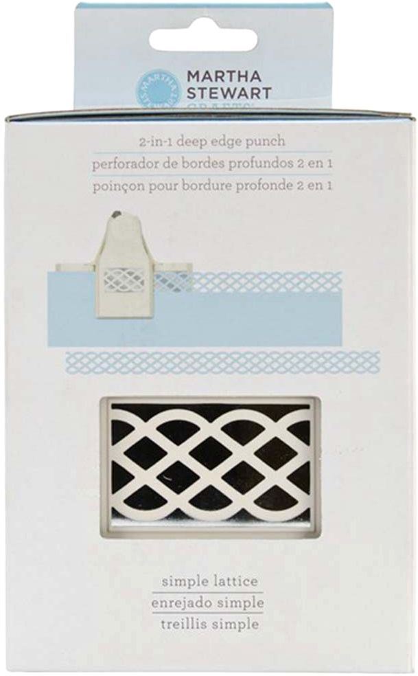 Martha Stewart 2 In 1 Deep Edge Punch Simple Lattice - Al Masam Stationery LLC Main image