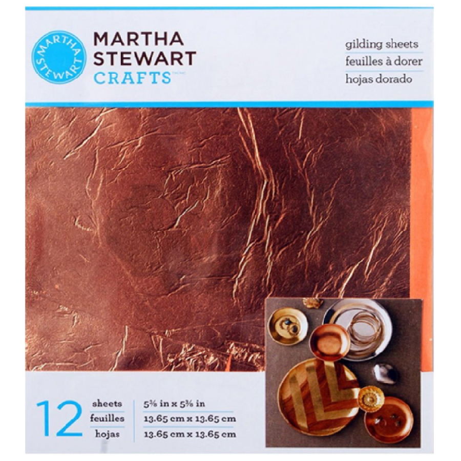 Martha Stewart Decoupage Gilding Sheet Copper - Al Masam Stationery LLC Main image