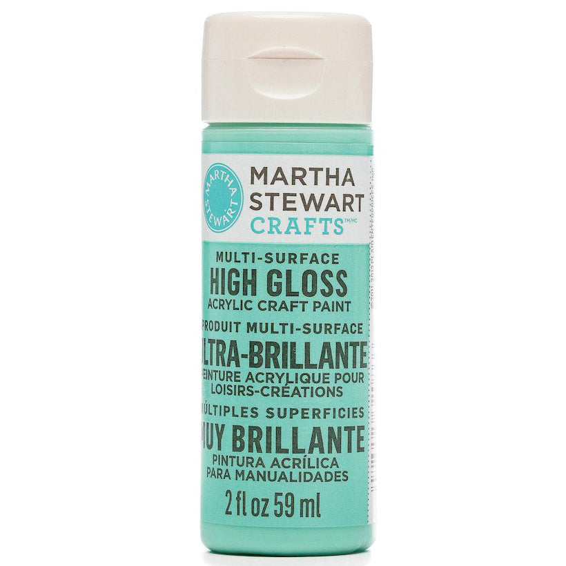 Martha Stewart Multi Surface Paint Gloss 2 Oz. Beach Glass - Al Masam Stationery LLC Main image