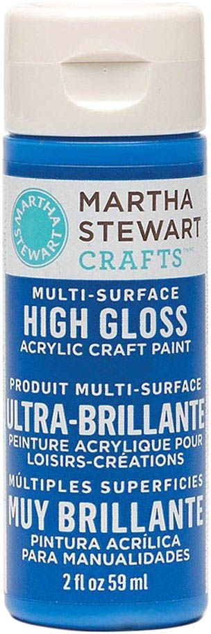 Martha Stewart Multi Surface Paint Gloss 2 Oz. Indigo - Al Masam Stationery LLC Main image