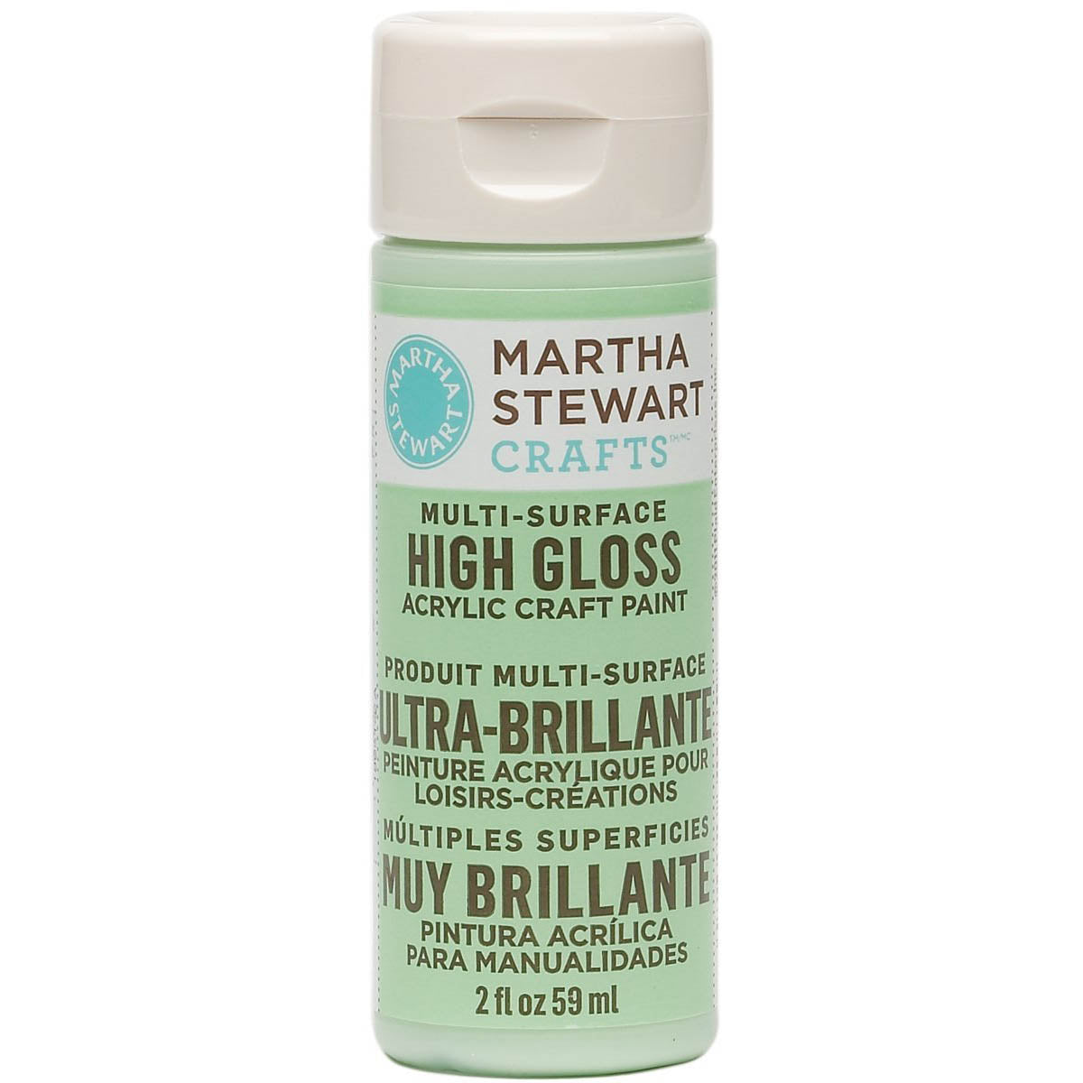 Martha Stewart Multi Surface Paint Gloss 2 Oz. Pea Shoot - Al Masam Stationery LLC Main image