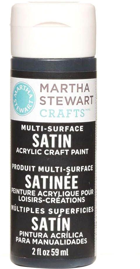 Martha Stewart Multi Surface Paint Satin 2 Oz. Beetle Black - Al Masam Stationery LLC Main image