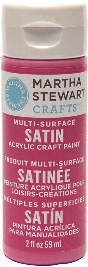 Martha Stewart Multi Surface Paint Satin 2 Oz. Pink Dahlia - Al Masam Stationery LLC Main image