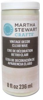 Martha Stewart Vintage Decor 8 Oz. Clear Wax - Al Masam Stationery LLC