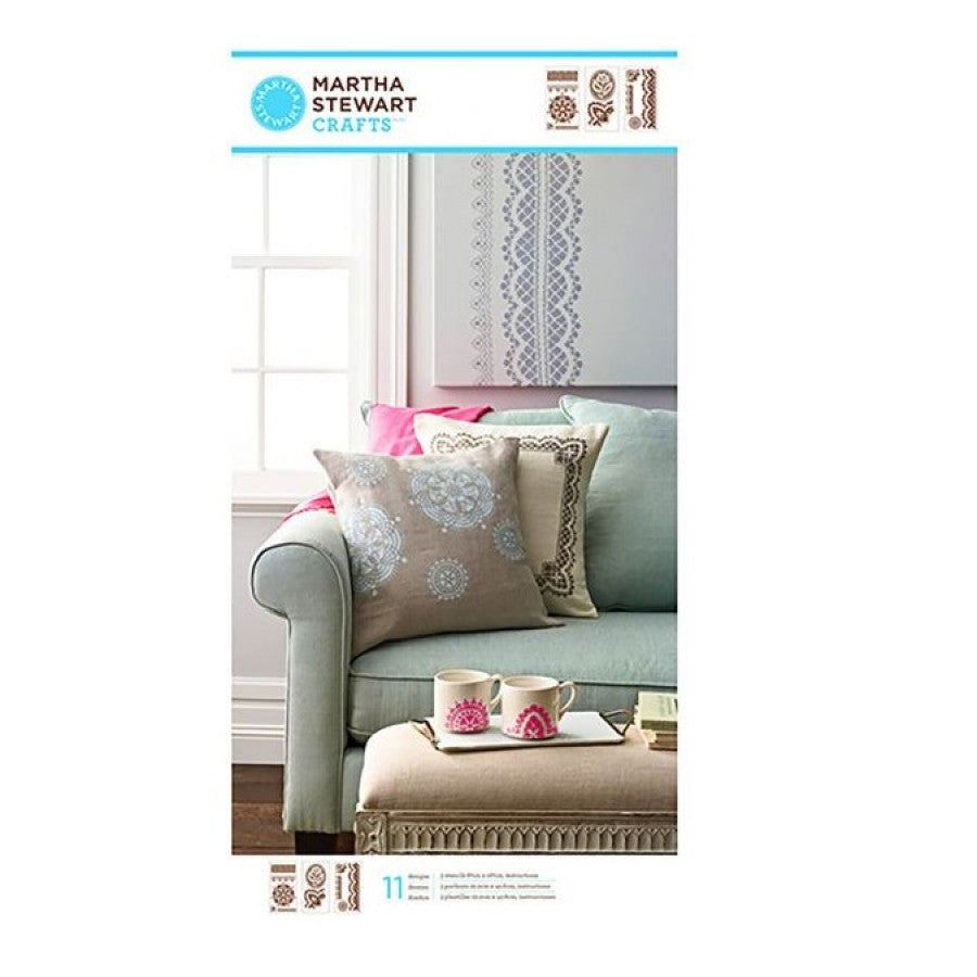 Martha Stewart Large Stencil Cathedral Lace - Al Masam Stationery LLC Main image