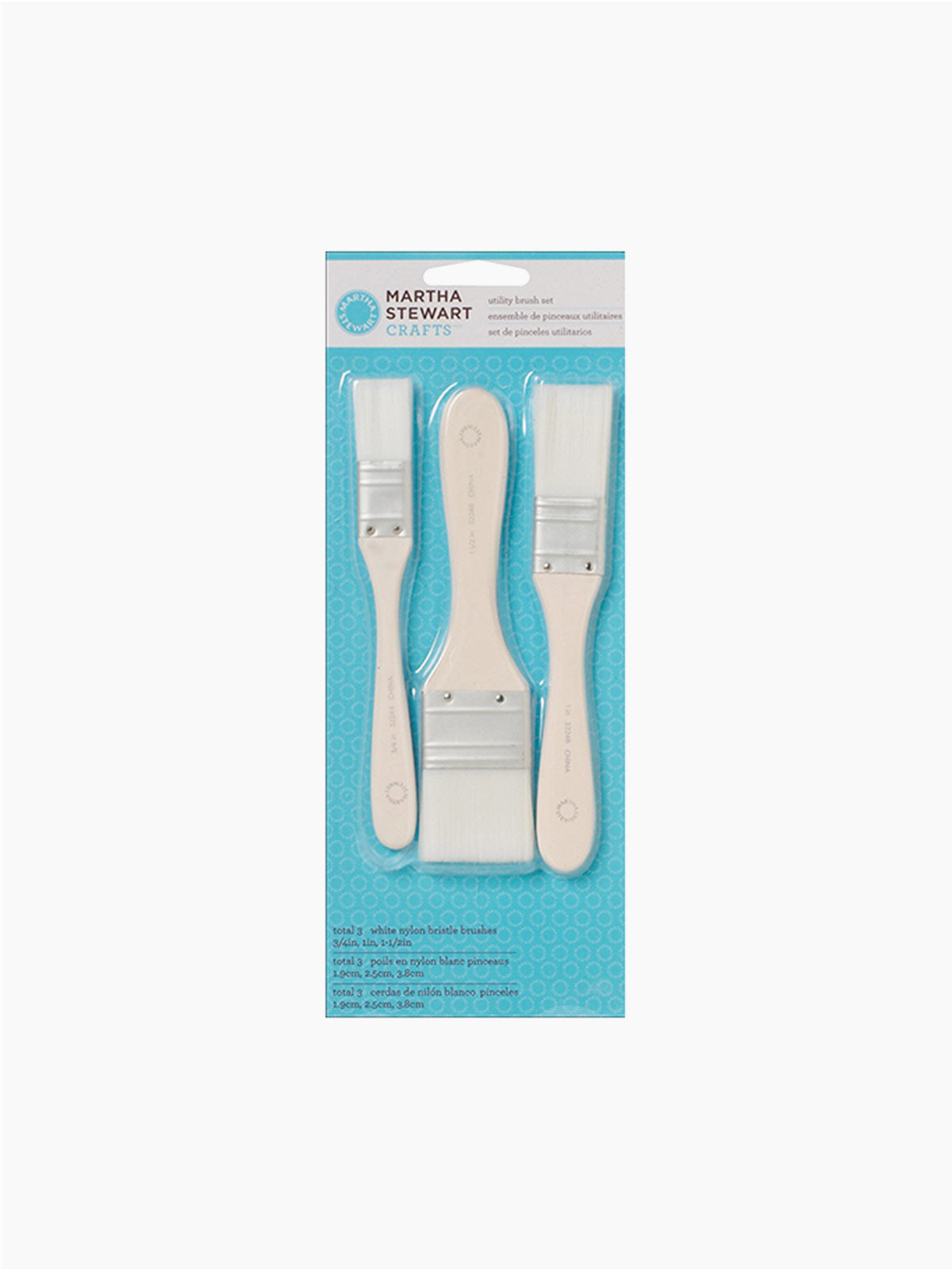 MARTHA STEWART UTILITY BRUSH SET (3 PC) - Al Masam Stationery LLC Main image