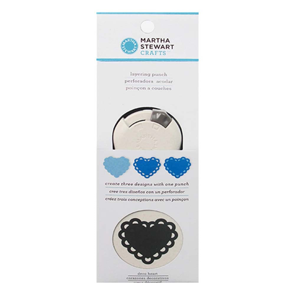 Martha Stewart Deco Heart Layering Punch - Al Masam Stationery LLC