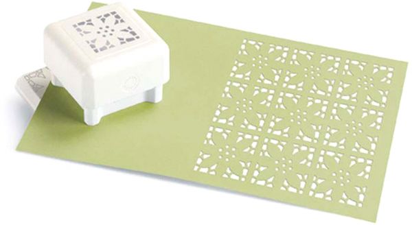 Martha Stewart Lace Flowers Pattern Punch All Over The Page - Al Masam Stationery LLC