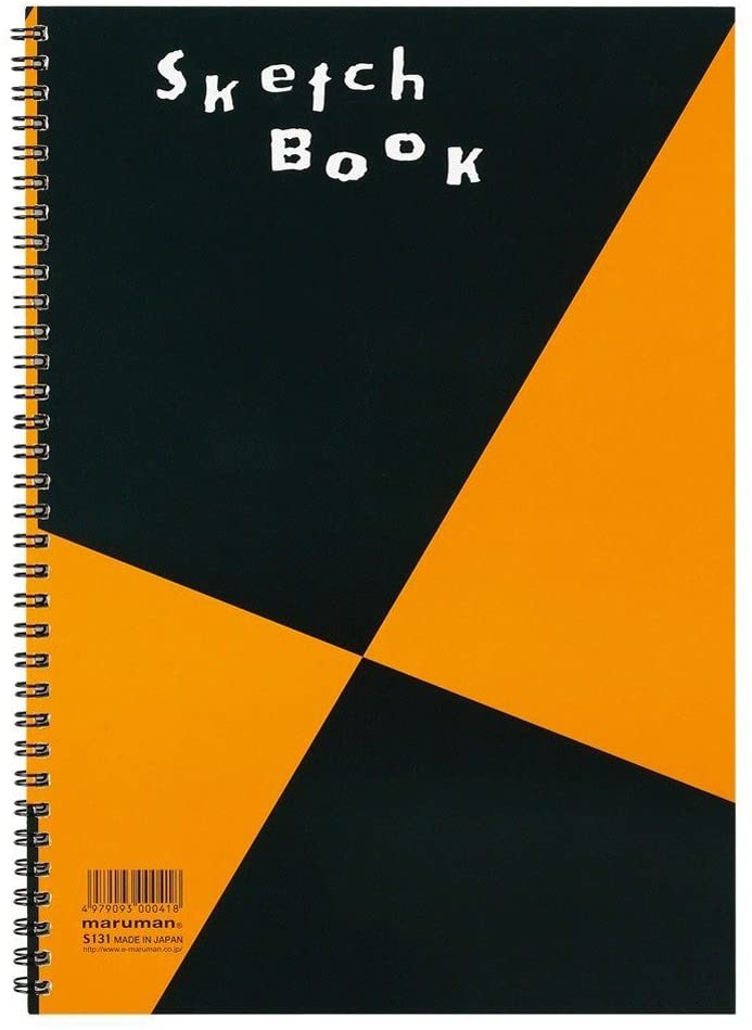 Maruman Sketch Book Fashion A4 with blank pages and soft cover, ideal for fashion design sketches and creative drawing.