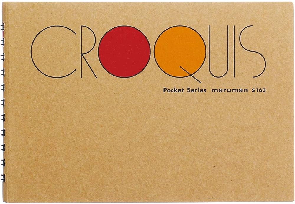 Maruman Sketch Book Crooquis 96.5g 55 Sheets 113x165 - Al Masam Stationery LLC Main image