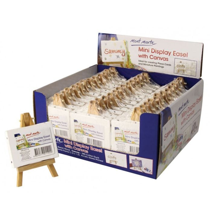 Mont marte Mini Display Easel with Canvas 6x8cm - Al Masam Stationery LLC