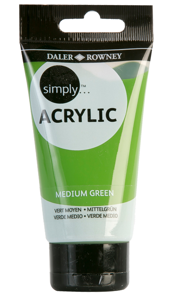 Daler Rowney Simply Acrylic Color MEDIUM GREEN - Al Masam Stationery LLC