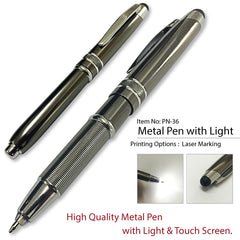 PN-36 - (3 in 1 - Metal pen + Torch +Touch) - Al Masam Stationery LLC