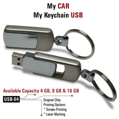 Metal keychain USBs - Model 5 - Al Masam Stationery LLC