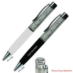 AMS-PN-24 - Metal pen with Crystal design - Al Masam Stationery LLC