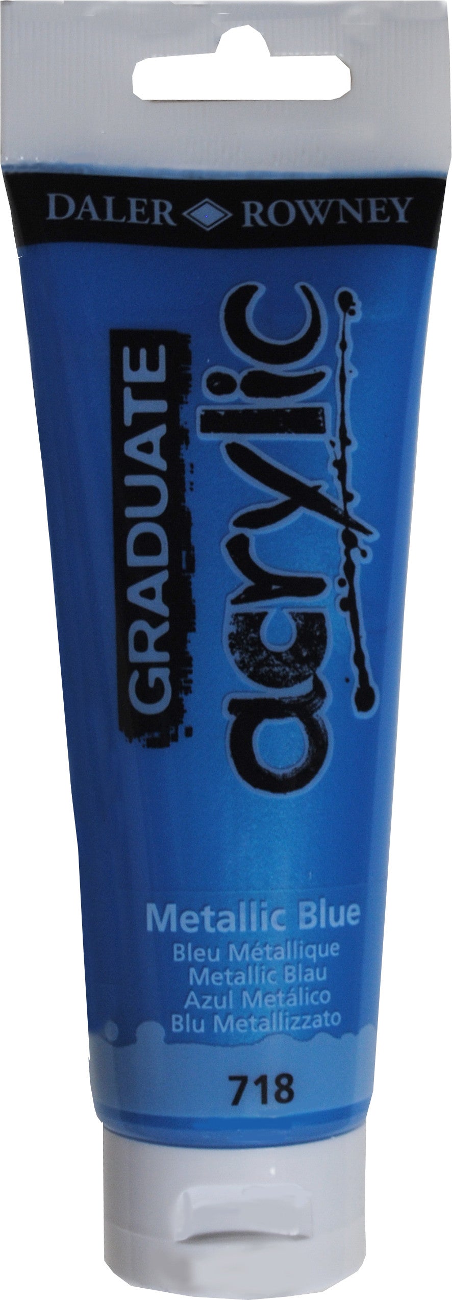 Daler Rowney Graduate Acrylic Color METALLIC BLUE - Al Masam Stationery LLC
