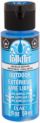 Folkart Outdoor Brush On - Metallic Blue Sapphire 2 Oz - Al Masam Stationery LLC