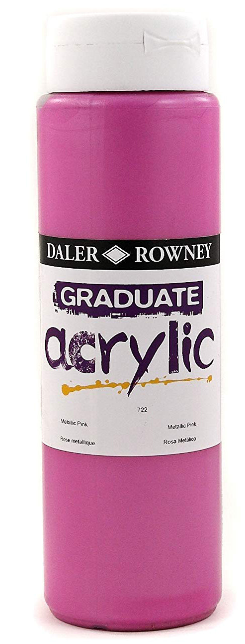 Daler Rowney Graduate Acrylic Color METALLIC PINK - Al Masam Stationery LLC