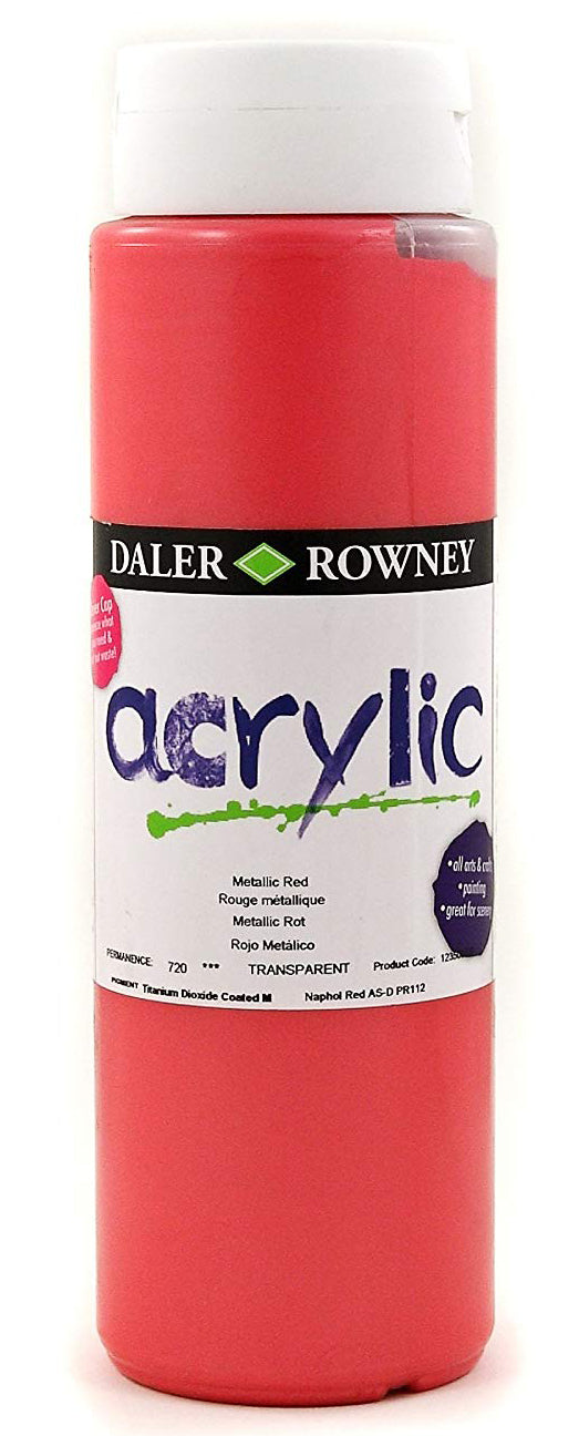 Daler Rowney Graduate Acrylic Color METALLIC RED - Al Masam Stationery LLC