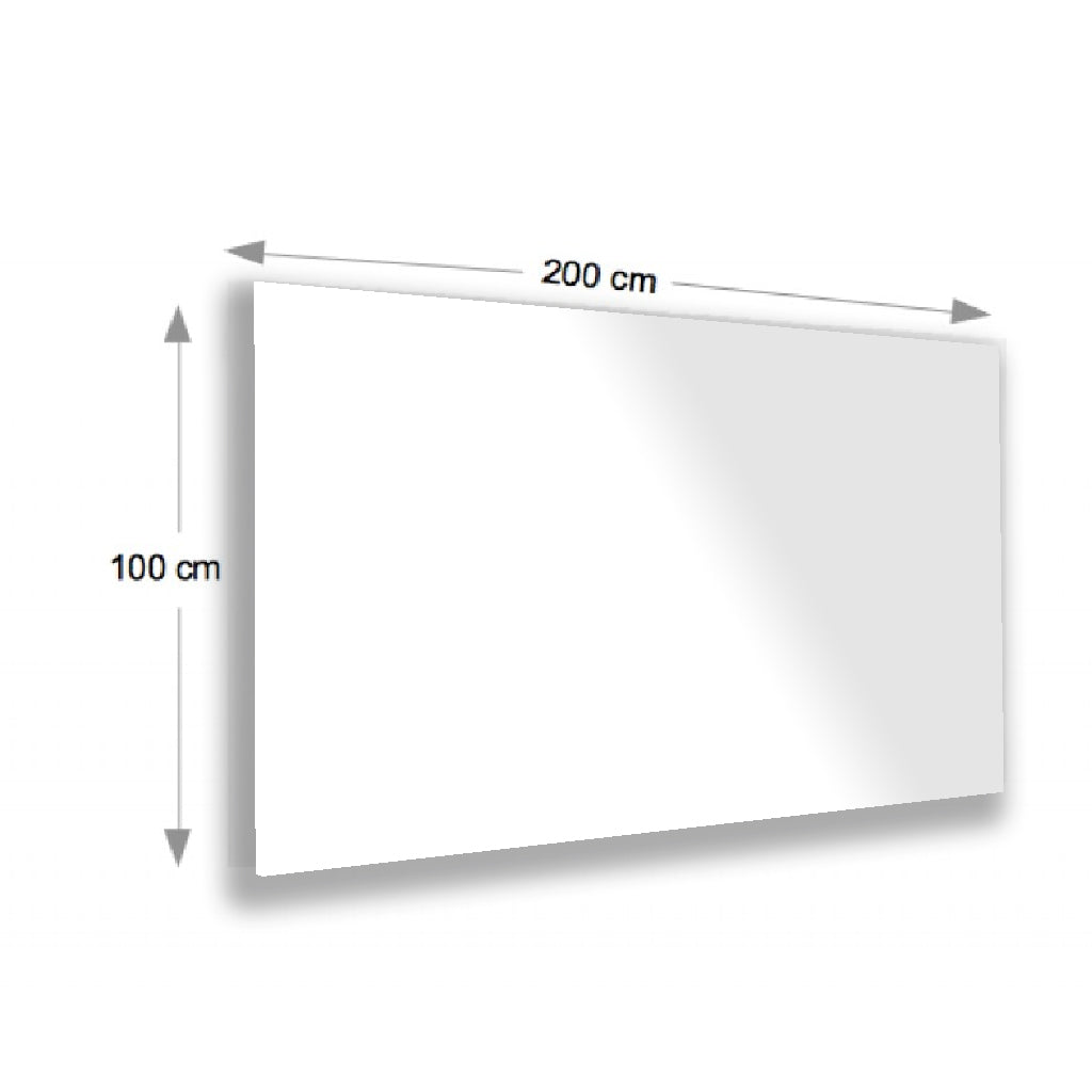 Magnetoplan Design Glasboard, 2000Mm X 1000Mm, White - Al Masam Stationery LLC