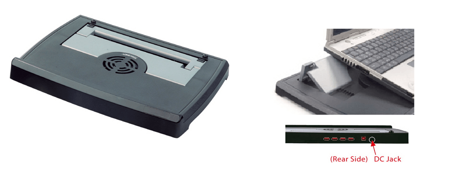 Micro Meilon Note Book Stand with 4 Port 2.0 USB Hub Secondary image