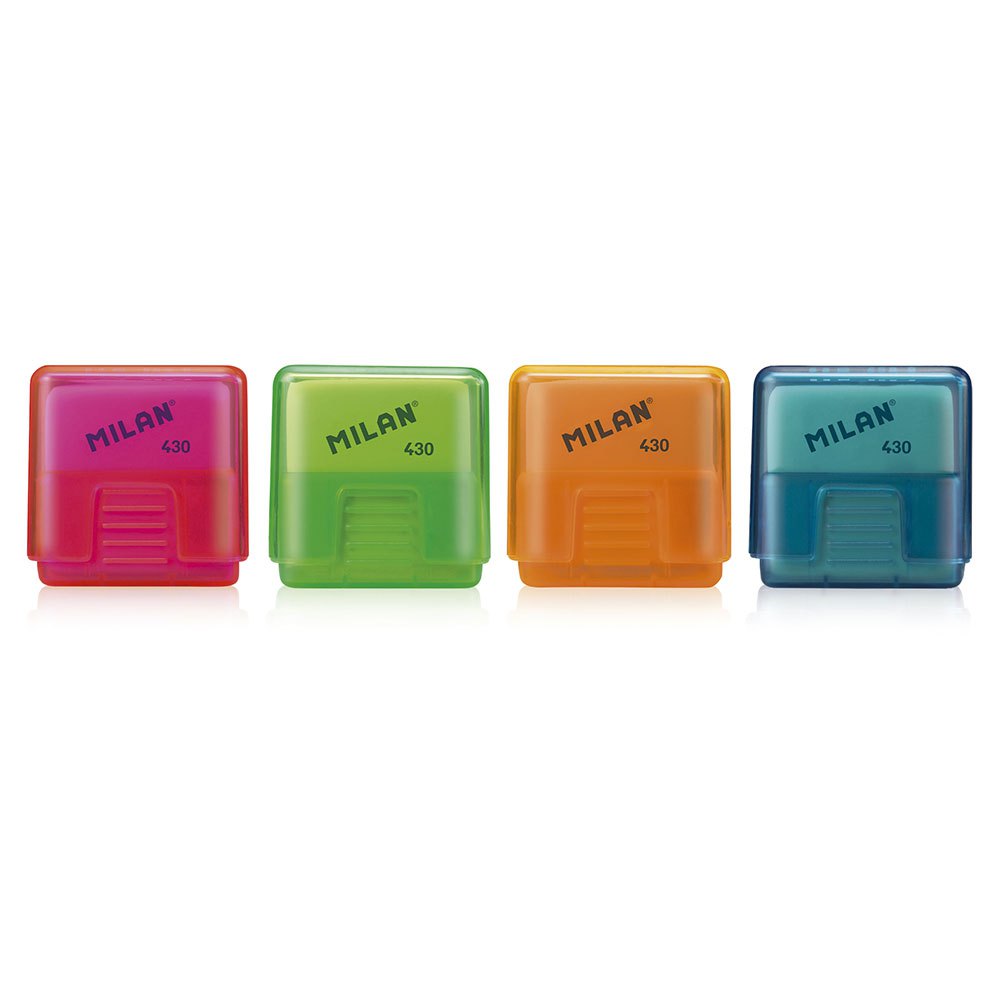 School 430 Look soft synthetic rubber erasers with protective case Secondary image