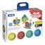 Kit 4 cans 116 g  Soft Dough with tools 'Funny faces' - Al Masam Stationery LLC