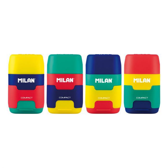 Blister pack DOUBLE pencil sharpener + eraser 2424 Secondary image
