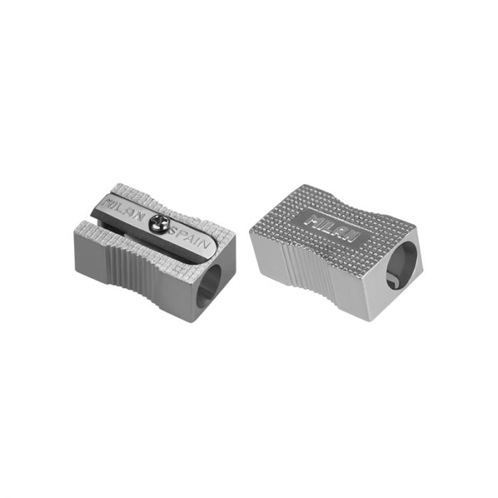 Milan Aluminium Rectangular Pencil sharpeners - Al Masam Stationery LLC Main image