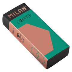 MILAN Display Box 20 Nata® Black Erasers Copper Series - Al Masam Stationery LLC