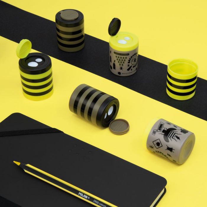 Milan Collection Be Atomic special series sharpener + 4 erasers 430 - Al Masam Stationery LLC