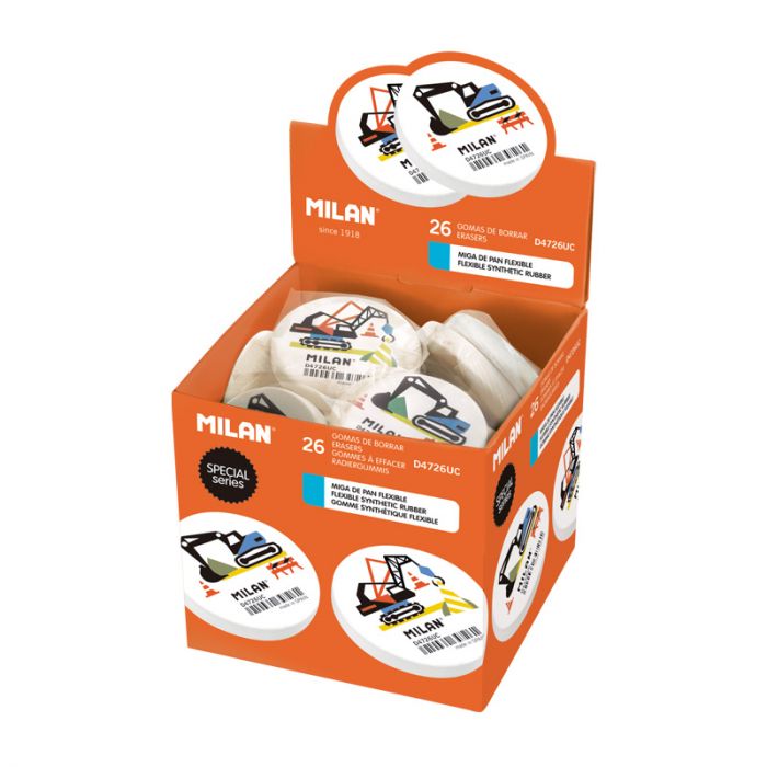 Round Flexible Soft Synthetic Rubber Erasers D4726 - Al Masam Stationery LLC Main image
