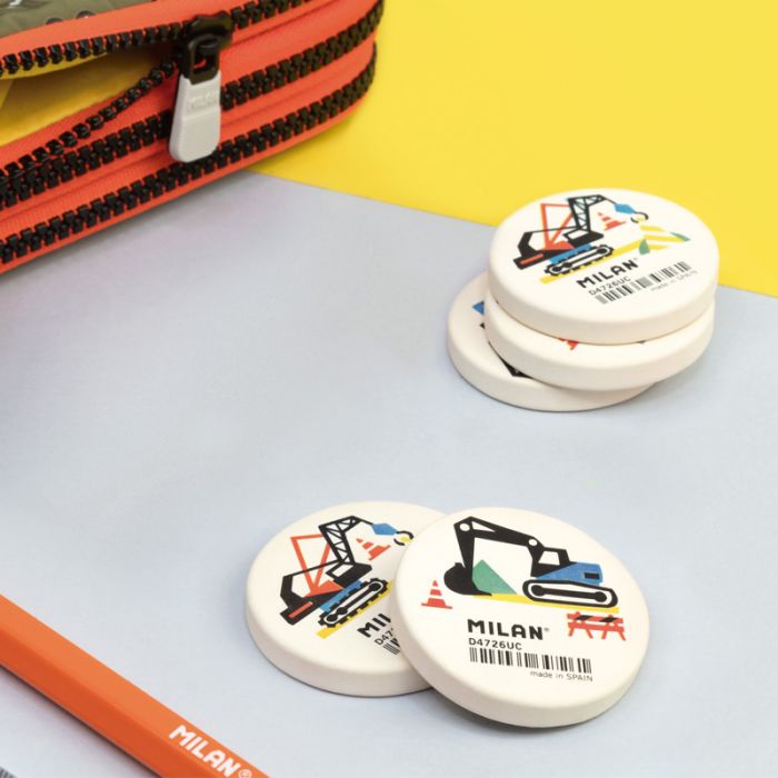 Round Flexible Soft Synthetic Rubber Erasers D4726 Secondary image