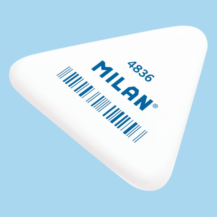 Triangular flexible soft synthetic rubber eraser 4836 (pink colour, wrapped) - Al Masam Stationery LLC Main image